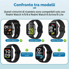 Carica l'immagine nel visualizzatore di Gallery, MIJOBS 2 Pack Cinturini Compatibile con Redmi Watch 4/5/6/6 Active/6 Lite
