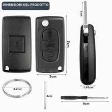 Carica l'immagine nel visualizzatore di Gallery, 3 Tasti Guscio Chiave CE0523 Compatibile con Pe-ugeot Partner Expert Citroen Jumpy Berlingo Toyota ProAce Fiat Scudo Tel
