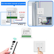 Carica l'immagine nel visualizzatore di Gallery, Interruttore Tapparelle Con Telecomando RF, Modulo Per Persiane Elettriche Senza Fili Telecomando Per Tapparelle Elettri