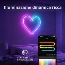 Carica l'immagine nel visualizzatore di Gallery, Calex Striscia LED Neon Flex Smart, 2m, RGBIC, WiFi App