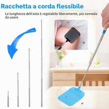 Carica l'immagine nel visualizzatore di Gallery, 8Pezzi Paletta Mosche,Estensibile Scacciamosche,Schiaccia Mosche
