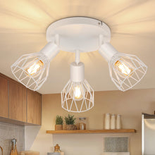 Carica l'immagine nel visualizzatore di Gallery, Faretto da Soffitto LED 3 Luci E14 Rotonda, Bianco
