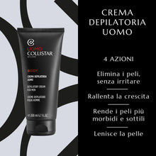 Carica l'immagine nel visualizzatore di Gallery, Collistar Crema Depilatoria Uomo, Elimina i Peli senza Irritare, Semplice e Facile da Usare, 200 ml