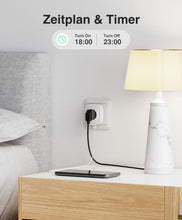 Carica l'immagine nel visualizzatore di Gallery, GHome Smart Presa intelligente Wi-Fi con USB, presa Alexa, confezione da 4 pezzi, misura il consumo energetico, presa WiFi con telecomando, controllo vocale e timer, compatibile con Alexa, Google Home