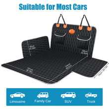 Carica l'immagine nel visualizzatore di Gallery, OneAmg Telo Auto per Cani Bagagliaio Coprisedile Auto per Cane Antiscivolo Resistente All'acqua Antigraffio Telo Macchina per Cani con Ciotola per Cani e Borsa per la Conservazione(182cm×101cm)