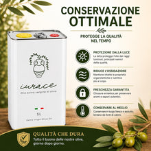 Carica l'immagine nel visualizzatore di Gallery, Iurace Olio Extravergine di Oliva Calabria, estratto a freddo, 5 Litri