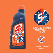 Carica l'immagine nel visualizzatore di Gallery, Wc Net Professional Turbo, Disgorgante Gel per Scarichi, 500 ml