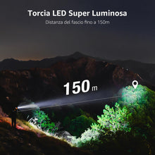 Carica l'immagine nel visualizzatore di Gallery, Lepro Torcia LED Potente, Zoomabile, 5 Modalità di Luce