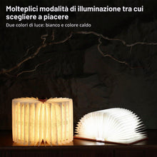 Carica l'immagine nel visualizzatore di Gallery, Lampada-libro pieghevole Regalo per amanti dei libri, lampada di carta pieghevole, luce da libro portatile per arredamen