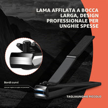 Carica l'immagine nel visualizzatore di Gallery, BEZOX Set di 2 tagliaunghie ben fatti, tagliaunghie con apertura a ganascia larga per unghie e piedi, tagliaunghie affil