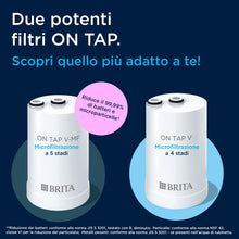 Carica l'immagine nel visualizzatore di Gallery, BRITA Filtro acqua rubinetto ON TAP V-MF (600L) - Riduce cloro, PFAS, 99,99% di batteri, microparticelle e metalli - per
