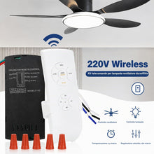 Carica l'immagine nel visualizzatore di Gallery, Kit di Telecomando Universale per Ventilatore da Soffitto, 220V Wireless Ventilatore Lampada Telecomando Kit, con 3 Impo