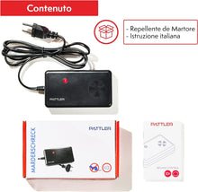 Carica l&#39;immagine nel visualizzatore di Gallery, PATTLER® Repellente Indoor Martore con Ultrasuoni - Protezione Casa, Soffitte, Fienili, Garage O Carport, Protezione Immediata e a Lungo Termine - Funziona con Collegamento alla Rete Elettrica - 1 Pz