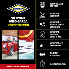 Carica l'immagine nel visualizzatore di Gallery, Bostik Silicone Auto-Barca Nero tubo 60ml