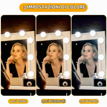 Carica l'immagine nel visualizzatore di Gallery, Auauraintt 10 luci LED per specchio dimmerabili Hollywood