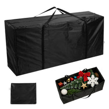 Carica l'immagine nel visualizzatore di Gallery, AiQInu Borsa da Giardino per Cuscini, Oxford Porta Cuscini da Esterno Impermeabile, Nero Borsa per Cuscino con Maniglie 