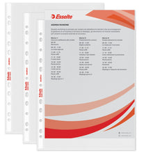 Carica l'immagine nel visualizzatore di Gallery, Esselte Buste Perforate Standard, in PPL Antiriflesso, per Archiviare e Conservare Documenti in Formato A4, Confezione da 100 Buste, 395613000