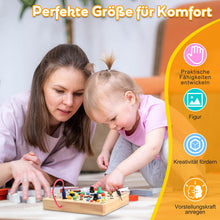 Carica l'immagine nel visualizzatore di Gallery, Nauotk Busy Board in Legno, Giochi Montessori per Bambini 2 Anno, Lavagna attività con 19 LED, Giochi Educativi Sensoriale del Bambino, Lavagna attività Portatile Regalo Bimbo 2 3 4 Anni
