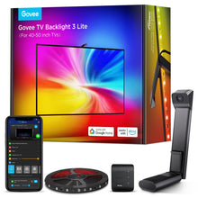 Carica l'immagine nel visualizzatore di Gallery, Govee LED TV Retroiluminación 3 Lite con Camera Sync per TV da 40-50 Pollici, Striscia TV Wi-Fi RGBICW da 2,4M con Funzione di Correzione Fish-Eye