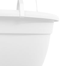 Carica l'immagine nel visualizzatore di Gallery, Greemotion Vaso fiori sospeso in plastica Lea, fioriera sospesa rotonda con gancio, vaso da appendere, diametro ca. 25 c