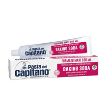 Carica l'immagine nel visualizzatore di Gallery, Pasta del Capitano, Dentifricio Baking Soda Bio, Ravviva il Bianco Naturale dei Denti e Neutralizza gli Acidi della Plac