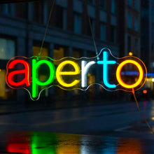 Carica l'immagine nel visualizzatore di Gallery, Insegne luminose aperto,Insegna LED aperta per negozio caffetteria