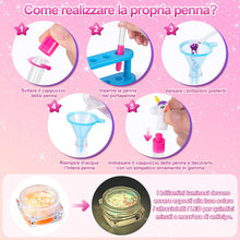 Carica l&#39;immagine nel visualizzatore di Gallery, FGZU Kit Creativo per Creare Penne Carine, Lavoretti Creativi per Bambini idee Regalo per Bambina 6 7 8 9 10 Anni, Set di Penne di Cancelleria per Bambini, Giochi Bambina 4-12 Anni