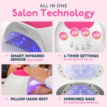 Carica l'immagine nel visualizzatore di Gallery, SUNUV Lampada Unghie UV LED Professionale per Gel e Semipermanente,Sensore Di Avvio Automatico,4 Timer 10s /30s/60s/90s