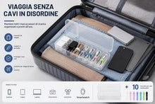 Carica l'immagine nel visualizzatore di Gallery, Cable Box – Pratico organizer per cavi per proteggere e organizzare i cavi di ricarica e avvolgerli in modo