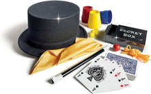 Carica l'immagine nel visualizzatore di Gallery, Clementoni - Il Cappello Magico, 40 Trucchi per Piccoli Maghi, Giochi di Magia per Bambini +7 Anni, Include Bacchetta, C