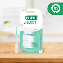Carica l'immagine nel visualizzatore di Gallery, GUM SOFT-PICKS ORIGINAL Scovolini in gomma | Pulizia dei denti e rimozione della placca | Misura M | confezione 4x50 (co