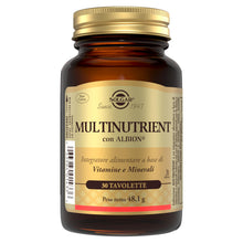 Carica l'immagine nel visualizzatore di Gallery, Solgar Multinutrient - 30 tavolette Multivitaminico e Multiminerale