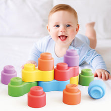 Carica l&#39;immagine nel visualizzatore di Gallery, QUERCETTI-Quercetti-4141 MOMY Soft, Giochi di Costruzioni in plastica Morbida per la Prima Infanzia, 12 Pezzi, Multicolore