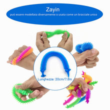 Carica l'immagine nel visualizzatore di Gallery, Zayin Fidget Fidget Noodles Giocattolo Elastico per Unicorno Giocattolo sensoriale Unico ADHD sensoriale Ideale per Bamb