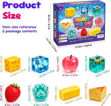 Carica l'immagine nel visualizzatore di Gallery, Squishy Box. 8 Pezzi Fun Box Squishies, Squeeze Toys, Antistress Palline, Rimbalzo Lento, Decorazione Scrivania, Regalo 