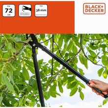Carica l'immagine nel visualizzatore di Gallery, BLACK+DECKER Troncarami - Capacità di taglio 38 mm - 72 cm - Troncarami con rivestimento antiaderente sulle lame - Nero/