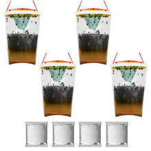 Carica l'immagine nel visualizzatore di Gallery, AOOWU Trappola per Antimosche da Interno Esterno, 4 Pezzi Trappola per Mosche, Appendere Trappola per Zanzare, Cattura M