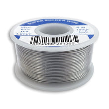 Carica l'immagine nel visualizzatore di Gallery, BOBINA STAGNO IN ROCCHETTO 60/40 100GR. 1MM PER SALDARE SALDATURA LABORATORIO HIGH QUALITY MGIDEA
