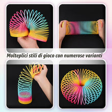 Carica l'immagine nel visualizzatore di Gallery, 2 Pezzi Giocattolo a Molla Arcobaleno Set, Spirale Spring per Adulti, Arcobaleno Spring Grande per i Favori del Partito 