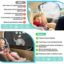 Carica l'immagine nel visualizzatore di Gallery, Tendine Parasole Auto Bambini, 2 Pezzi Parasole Auto Bambini per Finestrino Laterale, Parasole Auto Bambini Anti-UV e An