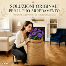 Carica l'immagine nel visualizzatore di Gallery, IPEA Sacchi in Juta di Grandi Dimensioni – 80 x 50 cm – 5 PEZZI – Sacco in Tessuto Vera Iuta per Fai da Te, Arredamento,