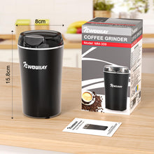 Carica l'immagine nel visualizzatore di Gallery, Macina Caffe' Elettrico 300W, Macinacaffè Elettrico con Lame in Acciaio Inossidabile, Macina Chicchi di Caffè, Macinatura Veloce, 75g, Macina Spezie per Chicchi di Caffè, Spezie, Noci, Cereali, Pepe