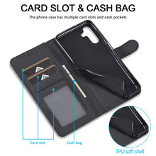 Carica l'immagine nel visualizzatore di Gallery, Cover per Samsung Galaxy A14 5G / A14 4G a Libro,Nero