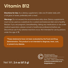 Carica l'immagine nel visualizzatore di Gallery, Vitamina B12 Metilcobalamina 1000mcg, 450 Micro Compresse da 6mm, 14+ Mesi
