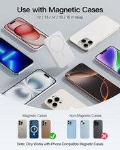 Carica l'immagine nel visualizzatore di Gallery, Power Bank Magnetico 10000mAh, Wireless Caricatore 20W Ricarica Rapida Powerbank, Magnetico Caricatore Inalámbricos Portatile Batteria Esterna per iPhone 16 15 14 13 12 Pro Max Mini Plus Samsung iPad