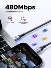 Carica l'immagine nel visualizzatore di Gallery, UGREEN Cavo USB C 240W Certificato USB-IF Carica Rapida PD 3.1 (1M)
