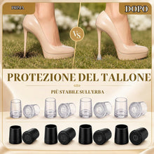 Carica l'immagine nel visualizzatore di Gallery, EBHO 8 Paia Copri-tacco,Salvatacchi Matrimonio,Salva Tacchi Trasparenti,4 Taglie,Antiscivolo e Silenziosi,Per Matrimoni,