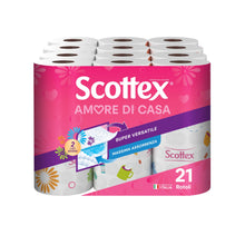 Carica l'immagine nel visualizzatore di Gallery, Scottex Amore di Casa Carta da Cucina, Carta Assorbente Cucina, 21 Rotoli