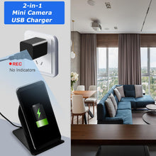 Carica l'immagine nel visualizzatore di Gallery, ZHODADA Mini Telecamera Spia, 1080p WiFi Microcamere Spia Telecamera Nascosta Senza Fili Caricatore USB Videocamere con Visione Notturna Rilevamento di Movimento Con App