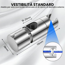 Carica l'immagine nel visualizzatore di Gallery, URAQT Universale Supporto Soffione Doccia, Supporto Doccia Regolabile a 360°, Rimovibile Supportos per Doccias Adatto pe